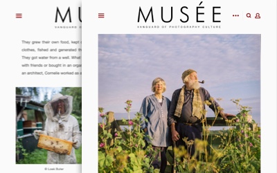 Schermafbeelding van online artikel van Musée Magazine